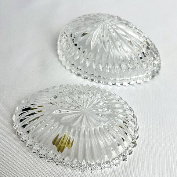 Crystal Vintage Lidded Egg Nachtmann Bleikristall in Box W Germany 5” long - Picture 5 of 11